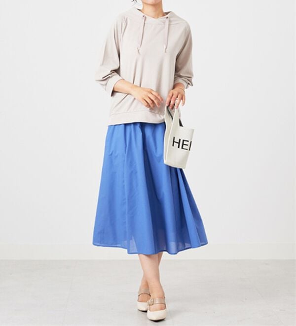 BELLUNA（ベルーナ）の「ヒンヤリ綿混ワイドネックプルオーバー（カットソー）」｜詳細画像