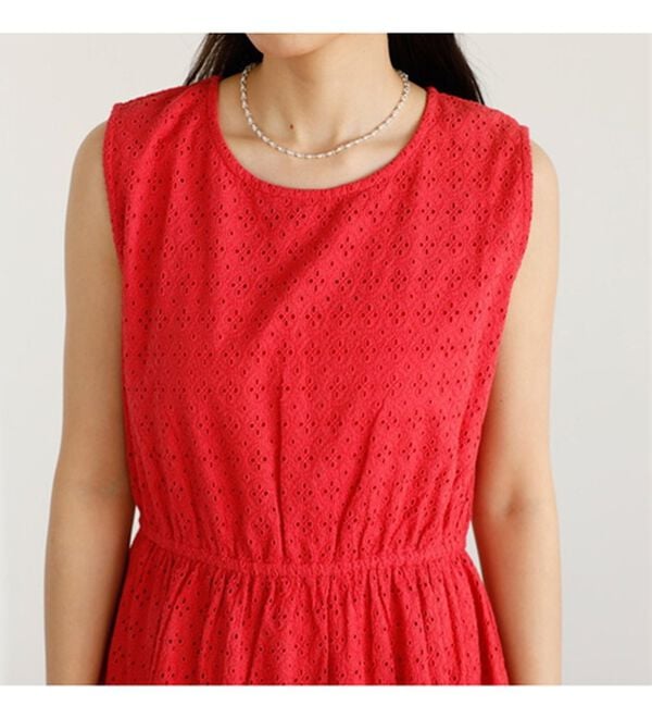 GeeRA（ジーラ）の「レース切替ティアードロングワンピ（ロングワンピース）」｜詳細画像