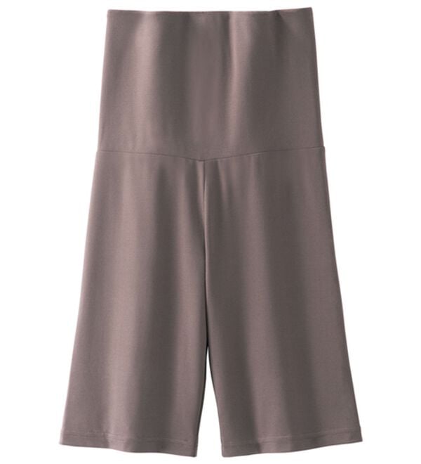 LAVIENNE（ラヴィエンヌ）の「ベリーヒート　腹巻付３分丈ボトム（肌着・インナーウェア）」｜モカ