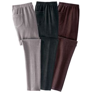 BELLUNA（ベルーナ）の「【３本組】らくらくニットコールパンツ（フルレングスパンツ）」｜詳細画像