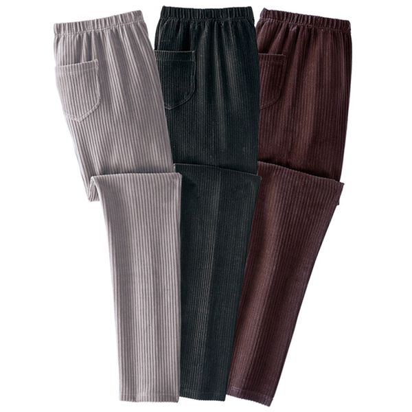 BELLUNA（ベルーナ）の「【３本組】らくらくニットコールパンツ（フルレングスパンツ）」｜詳細画像