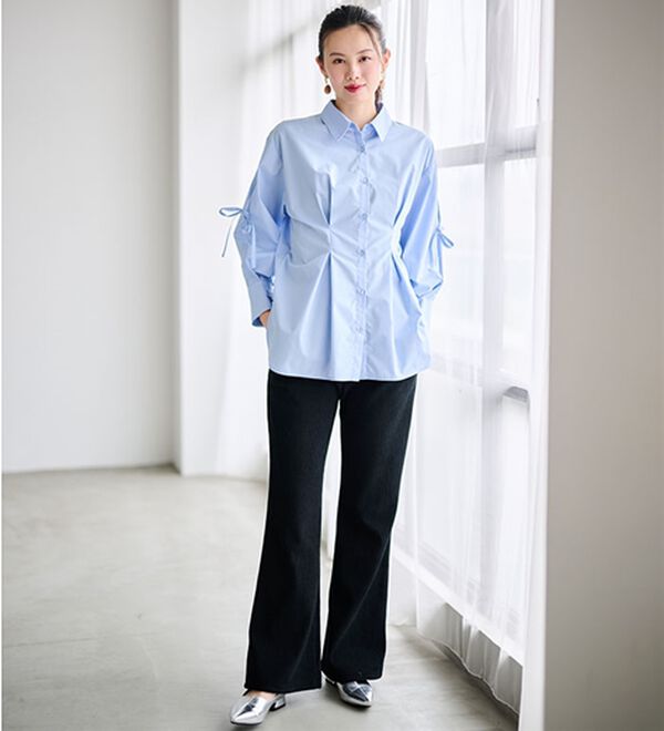 RANAN（ラナン）の「あったか裏ベロアニットコールフレアパンツ（フルレングスパンツ）」｜詳細画像