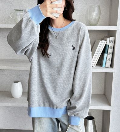 GeeRA（ジーラ）の「【U.S.POLOASSN】オーバーサイズワッフルスウェット（カットソー）」