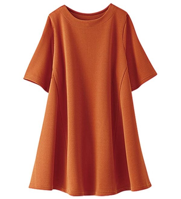 BELLUNA（ベルーナ）の「ひんやり！ポコポコエンボス素材－３ｋｇ見えチュニック（チュニック）」｜詳細画像