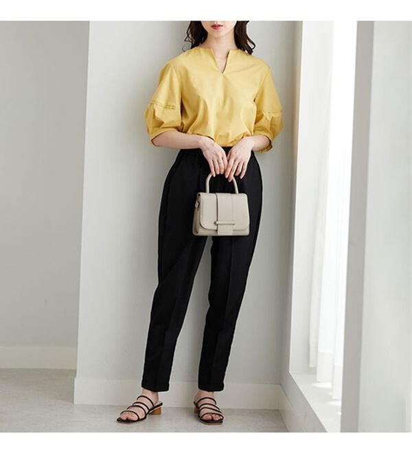 GeeRA（ジーラ）の「美脚とろみタックパンツ（フルレングスパンツ）」｜詳細画像