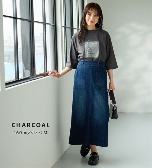BELLUNA（ベルーナ）の「＜ＥＬＬＥ　Ａｃｔｉｖｅ＞多機能ロゴプリントチュニック（チュニック）」｜詳細画像