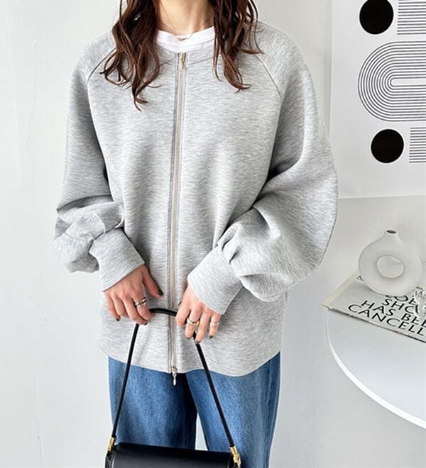 GeeRA（ジーラ）の「前後２ＷＡＹダブルジップスウェット（カットソー）」｜詳細画像