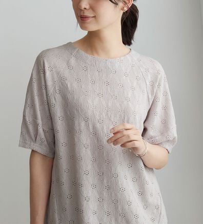 BELLUNA（ベルーナ）の「総レース素材Dカン使いチュニック（チュニック）」