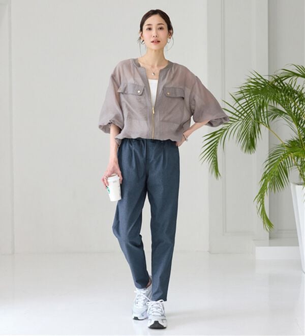 BELLUNA（ベルーナ）の「ゆるっとラクちん！万能パンツ（テーパードパンツ）」｜詳細画像