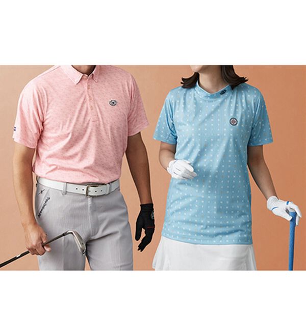 「＜トランスコンチネンツゴルフ＞ビッグメッシュ夏専用ゴルフシャツ（メンズシャツ）」｜詳細画像