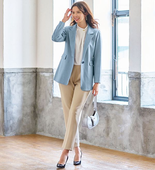 BELLUNA（ベルーナ）の「＜楽スタフィット＞テーラードジャケット（テーラードジャケット）」｜詳細画像