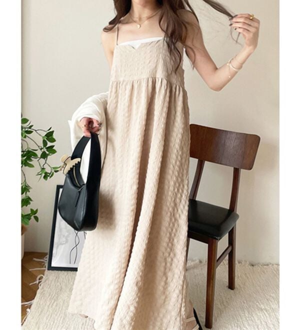 GeeRA（ジーラ）の「ぽこぽこエンボス素材キャミワンピース（その他ワンピース）」｜詳細画像