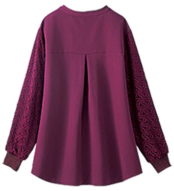 BELLUNA（ベルーナ）の「袖レースデザイン上品ブラウス（ブラウス）」｜詳細画像