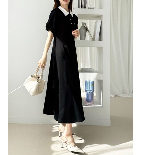 GeeRA（ジーラ）の「【Ｕ．Ｓ．ＰＯＬＯＡＳＳＮ】ポロ衿ワンピ―ス（その他ワンピース）」｜詳細画像