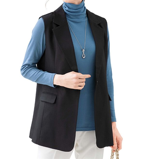 LAVIENNE（ラヴィエンヌ）の「綿１００％のび～るタートルネック（肌着・インナーウェア）」｜詳細画像