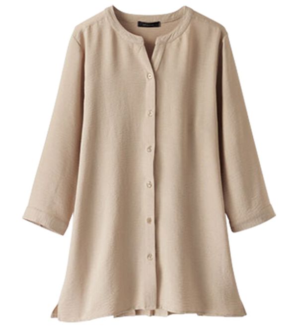 BELLUNA（ベルーナ）の「【新色追加】機能付！バックプリーツチュニック（チュニック）」｜詳細画像