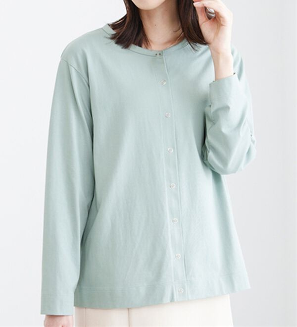 BELLUNA（ベルーナ）の「【接触冷感】ヒンヤリＵＶ対策クルーネックカーディガン（その他カーディガン）」｜詳細画像