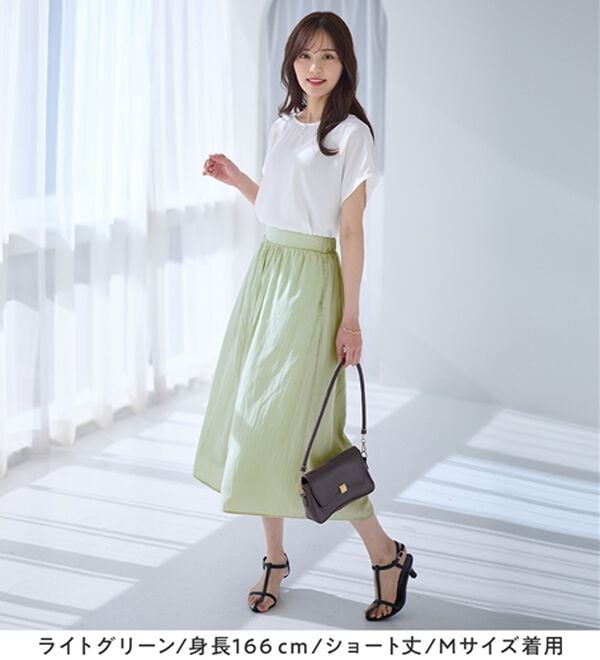 alotta（アロッタ）の「【選べる２丈】柄＆無地アソートさらさらワイドパンツ（ワイドパンツ・ガウチョ）」｜詳細画像