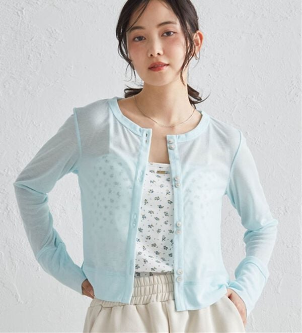 RANAN（ラナン）の「シアーリブカーディガン（その他カーディガン）」｜詳細画像