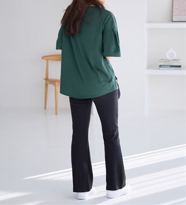 Viola e Viola（ヴィオラ エ ヴィオラ）の「袖タックチュニックTシャツ（チュニック）」｜詳細画像