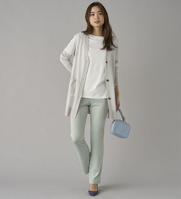 BELLUNA（ベルーナ）の「【裏起毛有無】ジャストフィットらくらくパンツ（フルレングスパンツ）」｜詳細画像