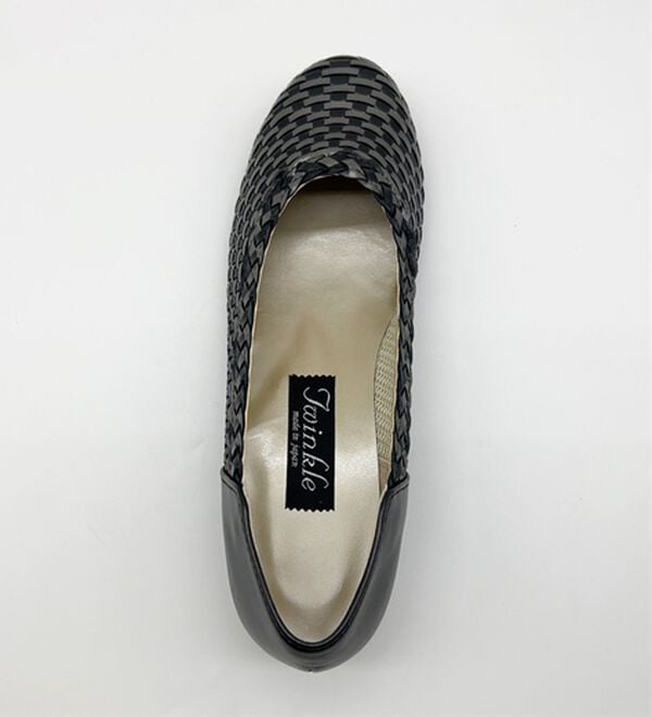 BELLUNA（ベルーナ）の「４Ｅ牛革編み込みメッシュパンプス（パンプス）」｜詳細画像