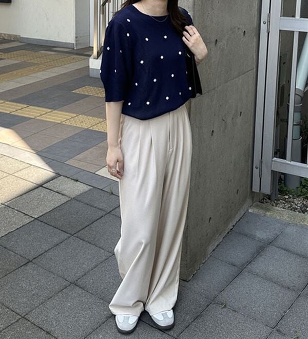 GeeRA（ジーラ）の「ドット柄ジャガードトップス（ニット・セーター）」｜詳細画像