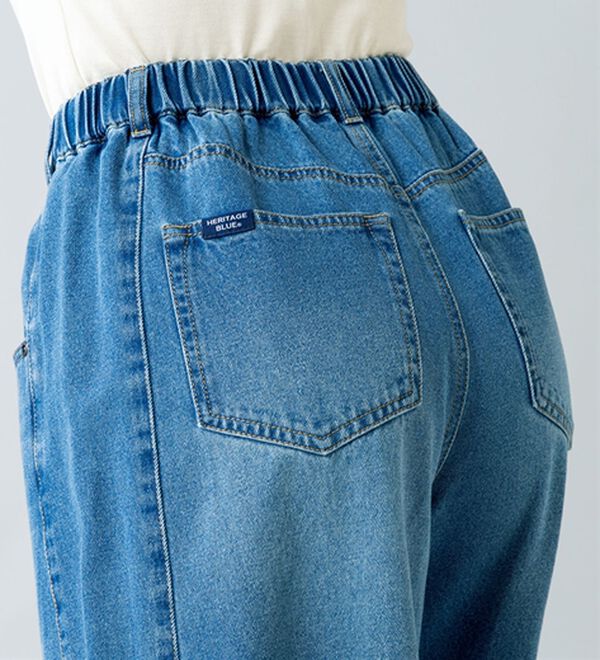 ルフラン（ルフラン）の「【２本組】丸みが可愛いデニムパンツ（フルレングスパンツ）」｜詳細画像