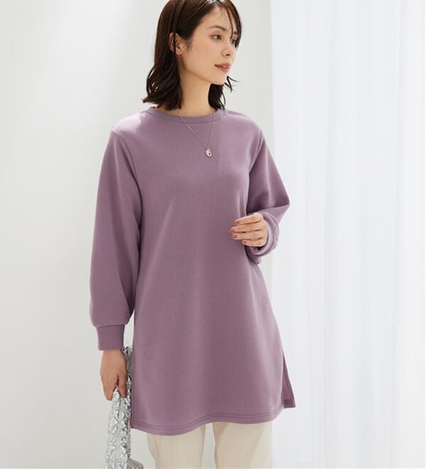 BELLUNA（ベルーナ）の「ふんわり素材軽ぽかチュニックワンピ―ス（チュニックワンピース）」｜詳細画像