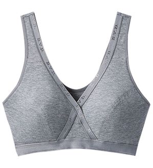 LAVIENNE（ラヴィエンヌ）の「＜ＢＶＤ＞クロスサポート　ウォーキングブラ（ブラジャー）」｜杢グレー