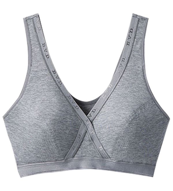 LAVIENNE（ラヴィエンヌ）の「＜ＢＶＤ＞クロスサポート　ウォーキングブラ（ブラジャー）」｜杢グレー