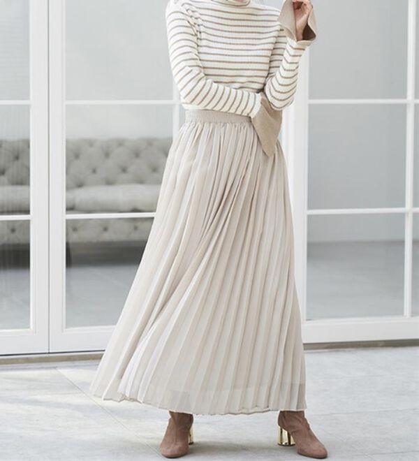 RANAN（ラナン）の「プリーツロングスカート（ロングスカート）」｜詳細画像