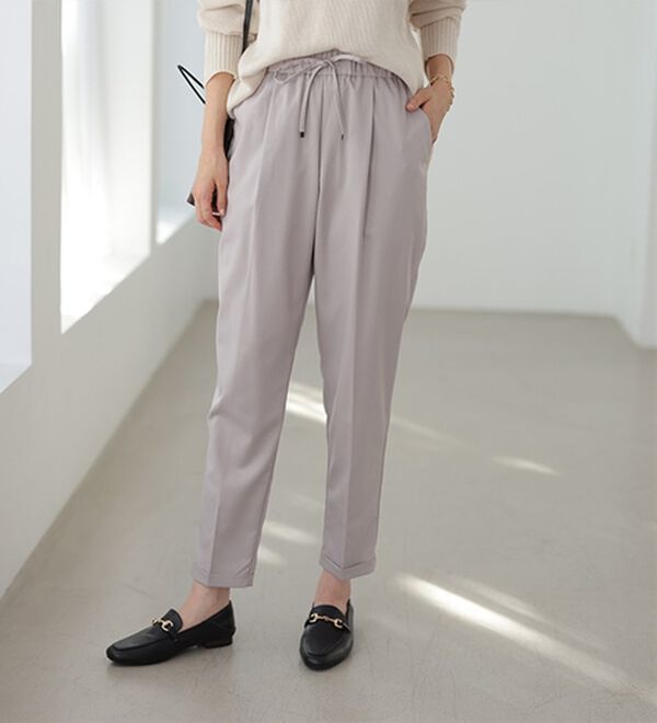 GeeRA（ジーラ）の「美脚とろみタックパンツ（フルレングスパンツ）」｜詳細画像