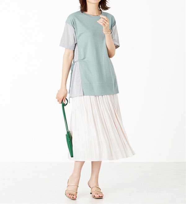 BELLUNA（ベルーナ）の「サイドリボン切替デザインプルオーバー（カットソー）」｜詳細画像