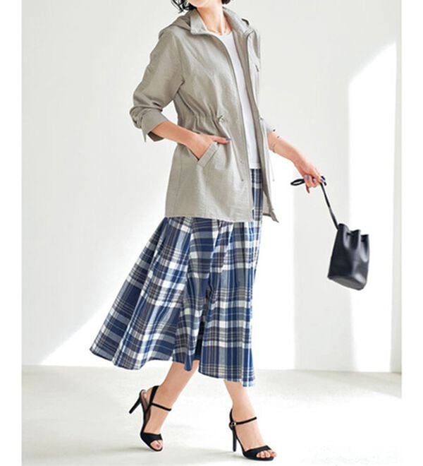 BELLUNA（ベルーナ）の「着るＵＶ対策！綿１００％サマージャケット（ブルゾン）」｜詳細画像