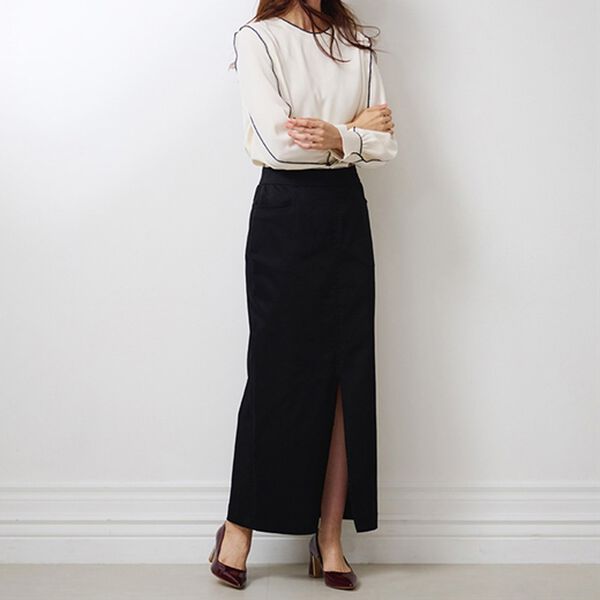 RANAN（ラナン）の「チノライクロングタイトスカート（ロングスカート）」｜詳細画像