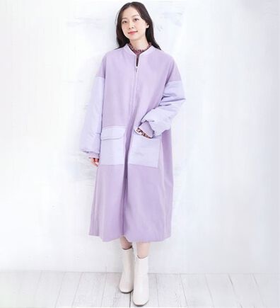 A HAPPY MARILYN（アハッピーマリリン）の「【ＬＬ～４Ｌ】ＭＡ－１風デザイン切替コート（ロングコート）」