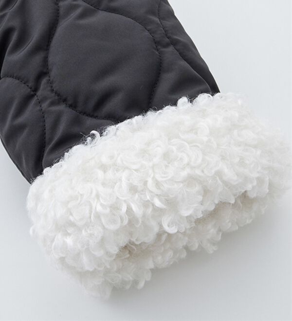 GeeRA（ジーラ）の「衿ボアミドル丈バルーンキルティングブルゾン（ブルゾン）」｜詳細画像