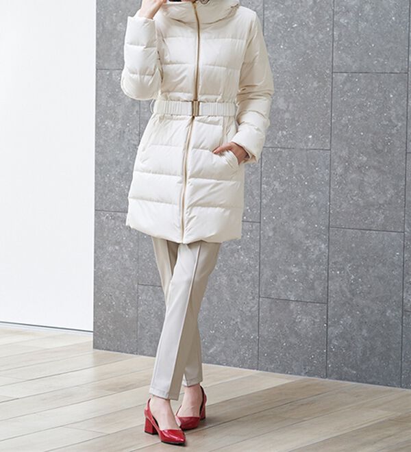 RANAN（ラナン）の「暖かファーフード使いすっきりダウンコート（ダウンコート・ジャケット・ベスト）」｜詳細画像