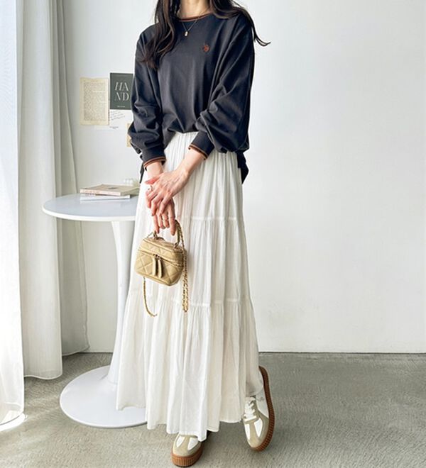 GeeRA（ジーラ）の「【Ｕ．Ｓ．　ＰＯＬＯ　ＡＳＳＮ．】配色ラインロンＴ（カットソー）」｜詳細画像