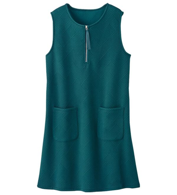 BELLUNA（ベルーナ）の「【２枚組】ジップデザインジャカードジャンパースカート（ジャンパースカート）」｜詳細画像