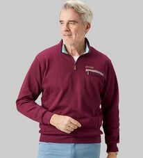 「＜ダンロップ・リファインド＞アクティブハーフジップトレーナー（メンズトレーナー）」