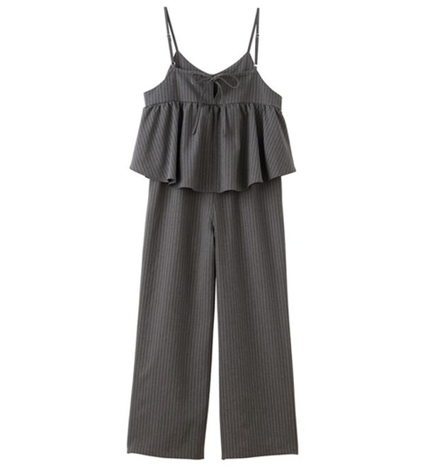 GeeRA（ジーラ）の「セットアップ風プリーツビスチェキャミサロペ（オールインワン）」｜詳細画像