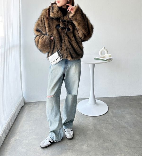 GeeRA（ジーラ）の「ミックスファートグル付ブルゾン（ブルゾン）」｜詳細画像