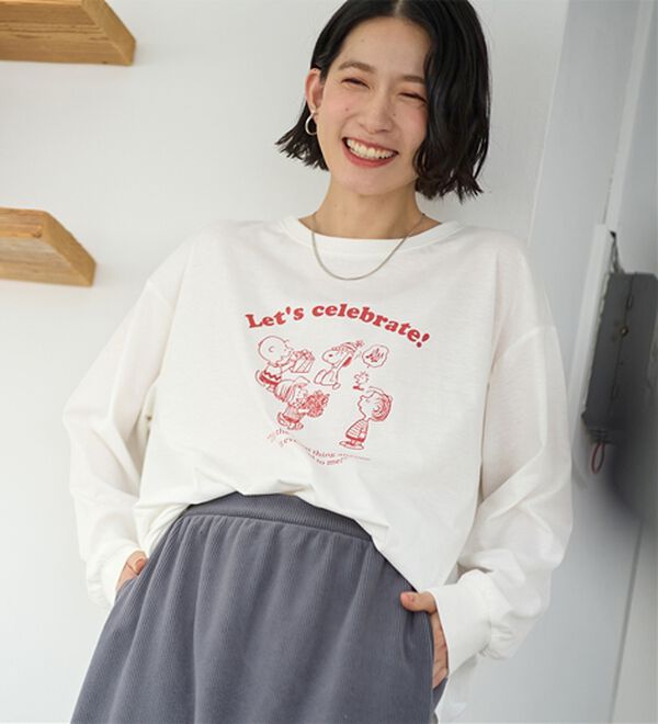 Viola e Viola（ヴィオラ エ ヴィオラ）の「【スペシャルコラボ】スヌーピーCelebrateTシャツ（Tシャツ）」｜詳細画像