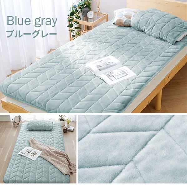 iellio（イエリオ）の「あったかフランネル敷パッド・枕カバー＜吸湿発熱・洗える・抗菌防臭・ずれにくい・ベルウォーム＞（敷パッド）」｜詳細画像