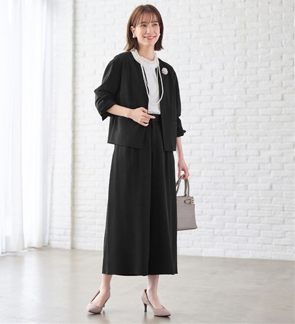 Viola e Viola（ヴィオラ エ ヴィオラ）の「洗える！多機能２点セットアップ＜Ｍ～５Ｌ＞（パンツスーツ）」｜詳細画像