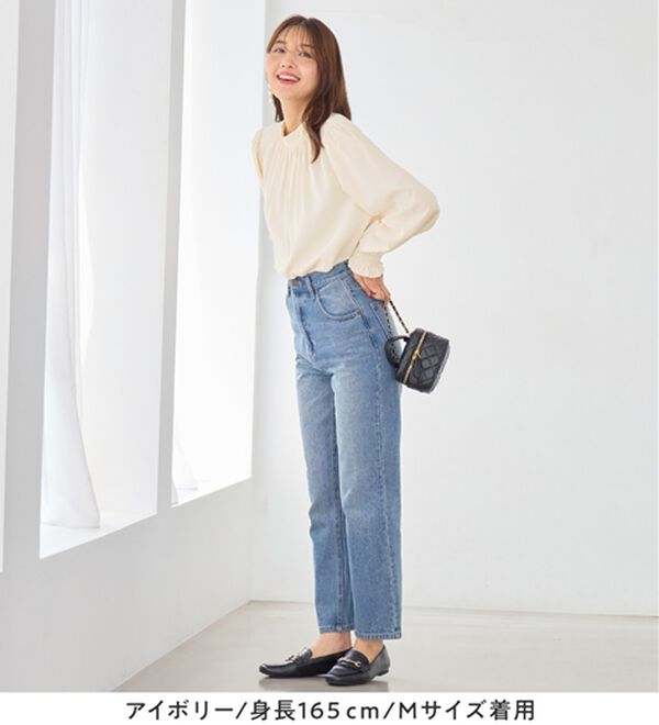 alotta（アロッタ）の「ボリューム袖上品とろみブラウス（ブラウス）」｜詳細画像