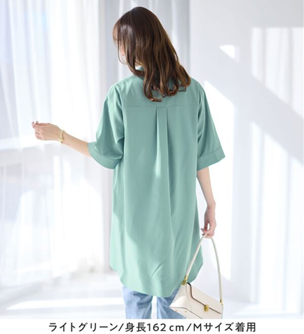 alotta（アロッタ）の「シャツチュニックワンピース（チュニックワンピース）」｜詳細画像