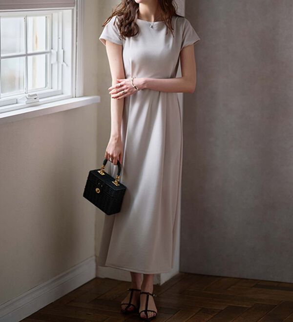 RANAN（ラナン）の「上品見えバックギャザーワンピース（その他ワンピース）」｜詳細画像